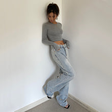 Load image into Gallery viewer, Women's Retro High Waist Comfortable Fit Wide Legs Jeans