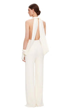 Load image into Gallery viewer, Sexy Summer Backless Halter V-neck Slimming Backless Leg Slit Jumpsuit