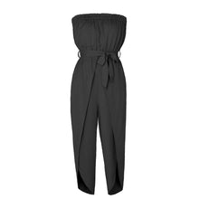 Load image into Gallery viewer, Jumpsuit Off-neck Elastic Waistband Lace-up Women's Clothing