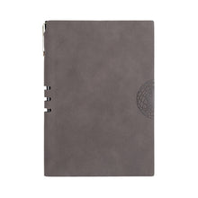 Load image into Gallery viewer, A5 Soft Suede Leather Hardcover Agenda Organizer Hardcover Notebook Office  School Supply PU Leather Notebook Optional Notebook Stand Notepad Diary Business Journal Planner