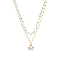 Load image into Gallery viewer, 2023 New Fashion Pearl Choker Necklace Cute Double Layer Chain Pendant For Women Jewelry Girl Gift