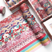Load image into Gallery viewer, 12Pcs/Set Multi-color Washi Tape Solid Color Masking Tape Decorative Adhesive Tape Sticker Scrapbooking Diary Stationery Supply