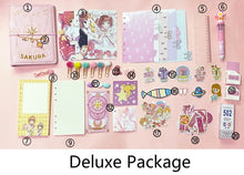 Load image into Gallery viewer, Beautiful Japanese Pink Sakura Loose-leaf Diary Deluxe Set Notebook Kawaii Travel Journal Handbook Spiral A6 Daily Planner Organizer Bullet Pink Journal