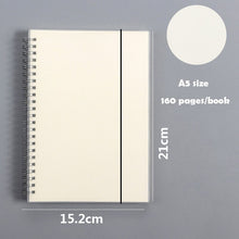 Load image into Gallery viewer, Kraft Paper A5 A6 A7 and B5 Spiral Notebook PP Hardcover Office Supplies Drawing Sketch Notebooks Blank Dotted Lined Grid Page Planner Diary Notepad