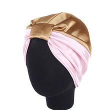 Load image into Gallery viewer, Satin Salon Bonnet Sleep Bonnet Silk Sleeping Cap Hair Care Bonnet Head Wrap Protective Hat for Beautiful Hair