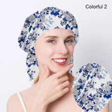 Load image into Gallery viewer, 100% Natural Mulberry Silk Night Silk Cap Sleeping Cap Pure Silk Hair Wrap Sleeping Bandana For Women & Girls
