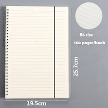 Load image into Gallery viewer, Kraft Paper A5 A6 A7 and B5 Spiral Notebook PP Hardcover Office Supplies Drawing Sketch Notebooks Blank Dotted Lined Grid Page Planner Diary Notepad