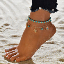 Load image into Gallery viewer, Bohemian Shell Chain Anklet Sets For Women Gold Plated Chains Sequins Ankle Bracelet Summer Beach Jewelry Gifts 18 Sets to Choose From
