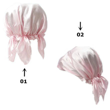 Load image into Gallery viewer, 100% Natural Mulberry Silk Night Silk Cap Sleeping Cap Pure Silk Hair Wrap Sleeping Bandana For Women & Girls