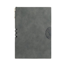 Load image into Gallery viewer, A5 Soft Suede Leather Hardcover Agenda Organizer Hardcover Notebook Office  School Supply PU Leather Notebook Optional Notebook Stand Notepad Diary Business Journal Planner