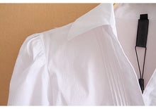 Load image into Gallery viewer, 2023 Fashion Bodysuit Long Sleeve Women Body Shirt Office Lady Work Uniforms Spring White Blouses And Tops Slim Autumn Clothes