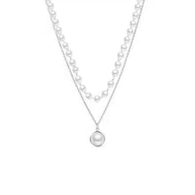 Load image into Gallery viewer, 2023 New Fashion Pearl Choker Necklace Cute Double Layer Chain Pendant For Women Jewelry Girl Gift