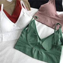 Load image into Gallery viewer, Women Sexy Crop Tops Bra Top Sports Bra Crop Camis Tops 15 Colors to Choose