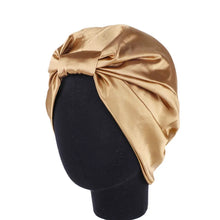 Load image into Gallery viewer, Satin Salon Bonnet Sleep Bonnet Silk Sleeping Cap Hair Care Bonnet Head Wrap Protective Hat for Beautiful Hair