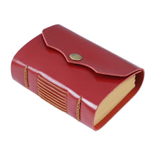 Load image into Gallery viewer, Hand Made Cool Pocket Mini Size Genuine Leather Journal Thick Notebook Blank Kraft Paper Sketchbook Gift