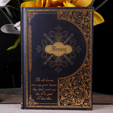 Load image into Gallery viewer, Retro Gold Embossed Memory Hardcover Notebook A5 or B5 Diary Office Notebook 1PCS