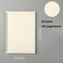 Load image into Gallery viewer, Kraft Paper A5 A6 A7 and B5 Spiral Notebook PP Hardcover Office Supplies Drawing Sketch Notebooks Blank Dotted Lined Grid Page Planner Diary Notepad
