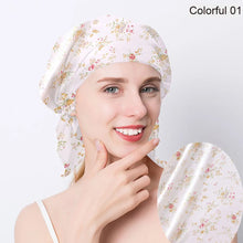 Load image into Gallery viewer, 100% Natural Mulberry Silk Night Silk Cap Sleeping Cap Pure Silk Hair Wrap Sleeping Bandana For Women & Girls