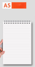 Load image into Gallery viewer, A6 A5 B5 A4 Spiral Bound Notebook Line Grid 160 Pages Thickened Notepad Simple PP Hard Cover Coil Chedule Meeting School Suppliers
