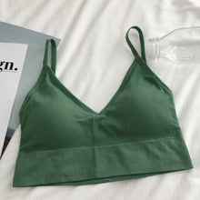 Load image into Gallery viewer, Women Sexy Crop Tops Bra Top Sports Bra Crop Camis Tops 15 Colors to Choose