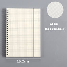 Load image into Gallery viewer, Kraft Paper A5 A6 A7 and B5 Spiral Notebook PP Hardcover Office Supplies Drawing Sketch Notebooks Blank Dotted Lined Grid Page Planner Diary Notepad