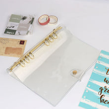 Load image into Gallery viewer, 40Sheet Black A5 A6 6-hole Loose-leaf Refill Inner Page Colored Inner Pages Line Grid Blank Weekly Inside Paper Stationery
