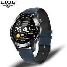 Load image into Gallery viewer, LIGE New 2021 Smart Watch Men Heart Rate Blood Pressure Information Reminder Sport Waterproof Smart Watch for Android IOS Phone