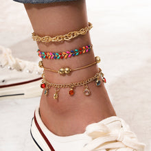 Load image into Gallery viewer, Bohemian Shell Chain Anklet Sets For Women Gold Plated Chains Sequins Ankle Bracelet Summer Beach Jewelry Gifts 18 Sets to Choose From