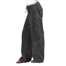 Load image into Gallery viewer, Unparalleled Comfort Linen Elastic Waist Draw String Relaxed Fit Straight-leg Pants Trousers Front and Back Pockets 12 Colors Sizes S-5XL