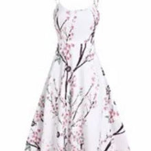 Load image into Gallery viewer, Knitted Light Long Sleeve Sweater Top with Wrap Around Belt Fashion Floral Print Slip Dress Two-piece Set