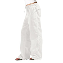 Load image into Gallery viewer, Unparalleled Comfort Linen Elastic Waist Draw String Relaxed Fit Straight-leg Pants Trousers Front and Back Pockets 12 Colors Sizes S-5XL