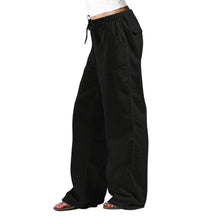 Load image into Gallery viewer, Unparalleled Comfort Linen Elastic Waist Draw String Relaxed Fit Straight-leg Pants Trousers Front and Back Pockets 12 Colors Sizes S-5XL