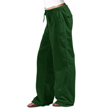 Load image into Gallery viewer, Unparalleled Comfort Linen Elastic Waist Draw String Relaxed Fit Straight-leg Pants Trousers Front and Back Pockets 12 Colors Sizes S-5XL