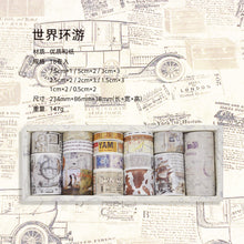 Load image into Gallery viewer, Beautiful Rolls Multiple Size Washi Tapes Set Cute Korean Stationery Designer Stationery Decorative Supplies Art Scrapbooking Junk Journaling