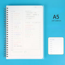 Load image into Gallery viewer, Kraft Paper A5 A6 A7 and B5 Spiral Notebook PP Hardcover Office Supplies Drawing Sketch Notebooks Blank Dotted Lined Grid Page Planner Diary Notepad
