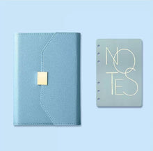 Load image into Gallery viewer, A5 A6 Luxury Loose-leaf Notebook Journal Agenda Planner Organizer 96 Sheets Pu Leather 6 Ring Binder Diary Notebook School Stationery
