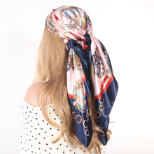 Load image into Gallery viewer, Silk Hair Scarf Scarftop Women Summer Satin Headscarf Foulard Bandana Cheveux Soft Neckerchief Hijab For Ladies