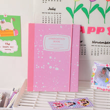 Load image into Gallery viewer, A5 Binder 6 Ring Hard Cover Collection Book Pearl Heart Journal Refills Bandage Postcards Sticker Organizer