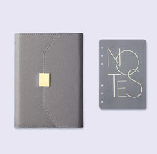 Load image into Gallery viewer, A5 A6 Luxury Loose-leaf Notebook Journal Agenda Planner Organizer 96 Sheets Pu Leather 6 Ring Binder Diary Notebook School Stationery