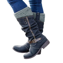 Load image into Gallery viewer, Australian Snow Boots  Ladies Winter Boots Soft PU Leather Thick Cashmere Lining Non-slip Rubber Soles