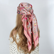 Load image into Gallery viewer, Silk Hair Scarf Scarftop Women Summer Satin Headscarf Foulard Bandana Cheveux Soft Neckerchief Hijab For Ladies