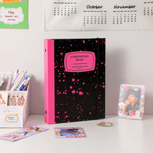 Load image into Gallery viewer, A5 Binder 6 Ring Hard Cover Collection Book Pearl Heart Journal Refills Bandage Postcards Sticker Organizer