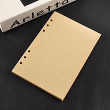 Load image into Gallery viewer, A4 B5 A5 A6 A7 Loose Leaf Notebook Refill Spiral Binder Inner Page Grid Blank Line Diary Agenda PlannerSchool Stationery