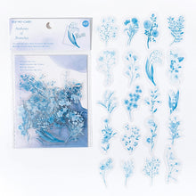 Load image into Gallery viewer, 40Pcs/Pack Ruguang Dense Series Sticker PET Transparent Plant Flower Sticky Label Deco Scrapbooking Collage Junk Journaling