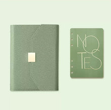 Load image into Gallery viewer, A5 A6 Luxury Loose-leaf Notebook Journal Agenda Planner Organizer 96 Sheets Pu Leather 6 Ring Binder Diary Notebook School Stationery