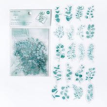 Load image into Gallery viewer, 40Pcs/Pack Ruguang Dense Series Sticker PET Transparent Plant Flower Sticky Label Deco Scrapbooking Collage Junk Journaling