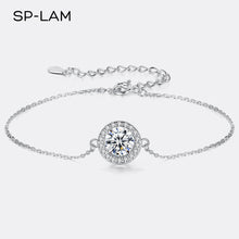 Load image into Gallery viewer, 1Ct Moissanite Diamond Bracelet High Fashion 925 Sterling Silver Moissanite Charm Bracelet For Women Luxury Jewelry