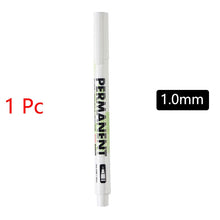 Load image into Gallery viewer, White Gel Pens Pack of 1/3/5 Pcs 2.0mm 1.0mm 0.8mm Oily Waterproof DIY Scrapbooking Graffiti Junk Journaling Sketching Markers Stationery Writing School Supplies