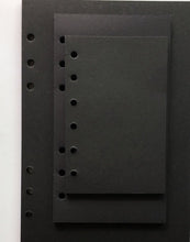 Load image into Gallery viewer, 40Sheet Black A5 A6 6-hole Loose-leaf Refill Inner Page Colored Inner Pages Line Grid Blank Weekly Inside Paper Stationery