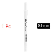 Load image into Gallery viewer, White Gel Pens Pack of 1/3/5 Pcs 2.0mm 1.0mm 0.8mm Oily Waterproof DIY Scrapbooking Graffiti Junk Journaling Sketching Markers Stationery Writing School Supplies